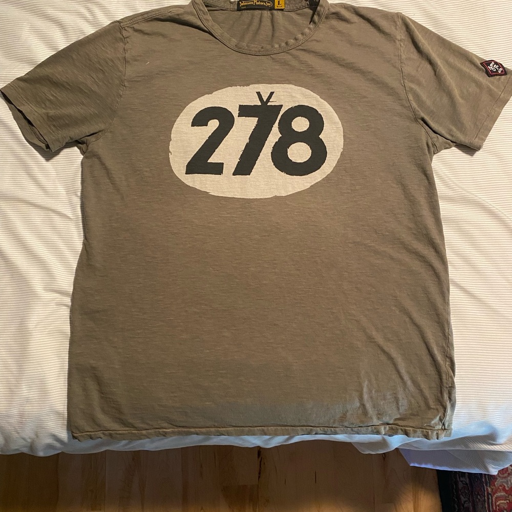 Steve McQueen Green T-Shirt, Johnson Motors